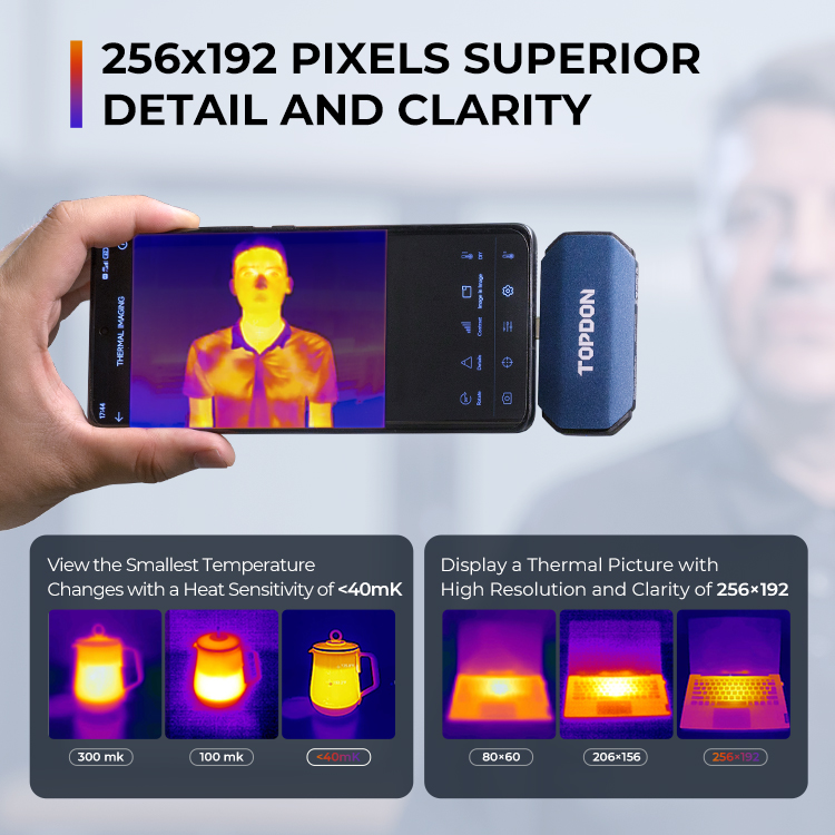 كاميرا حرارية ذكية صغيرة للهوا - مراجعة Topdon Tc001 Thermal Camera وسعره