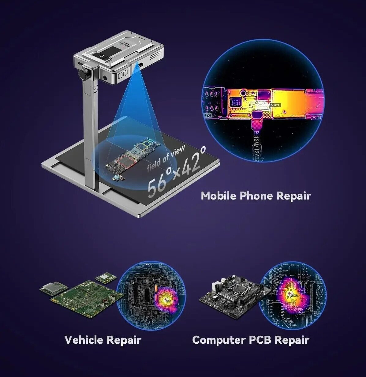 LANGCHI ShortCam III 4K معدات  - مراجعة Pcb Short Circuit Thermal Diagnostics وسعره