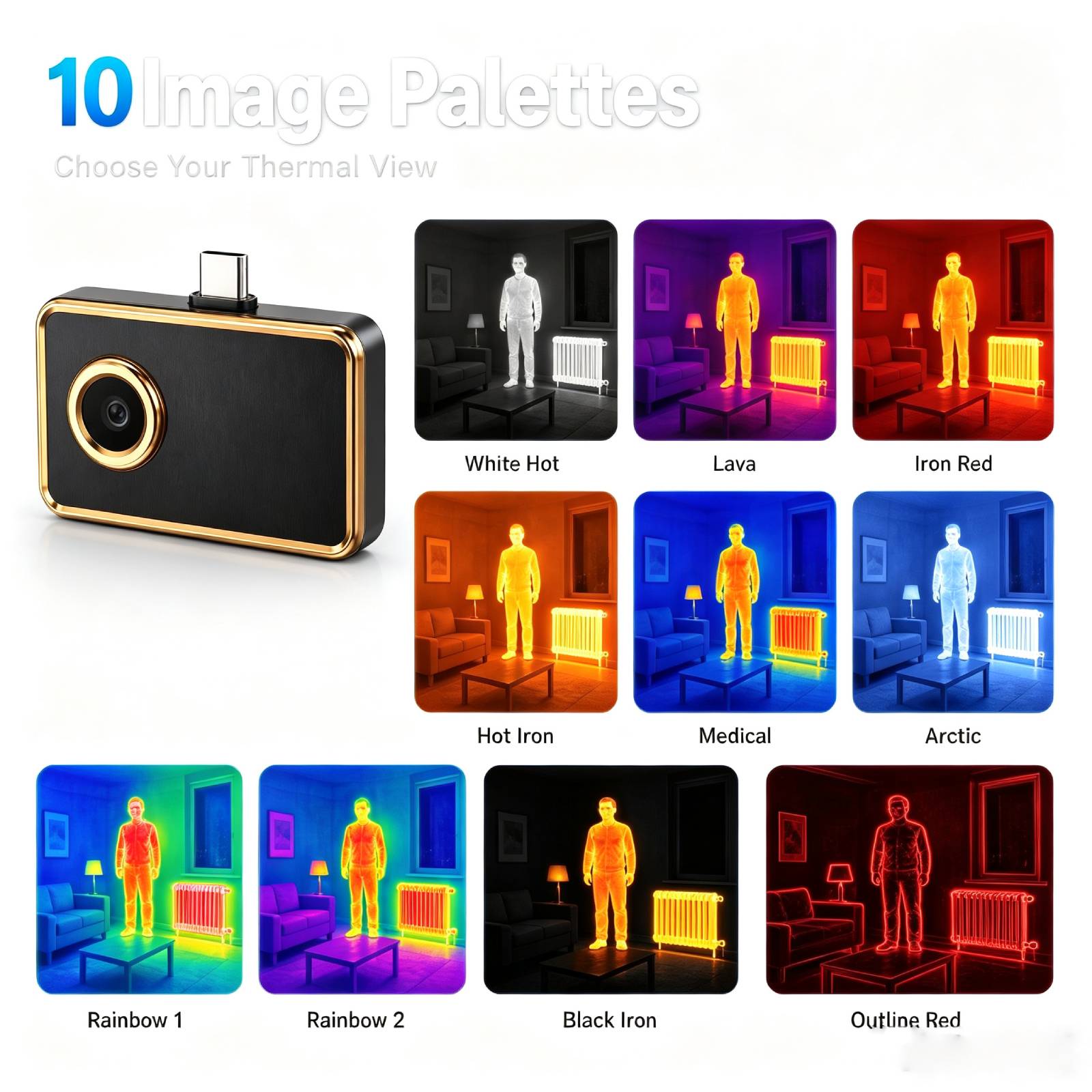 كاميرا حرارية بدقة 256x192 بال - مراجعة Thermal Imaging Camera 256X192 وسعره