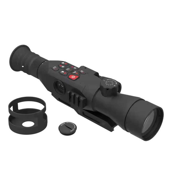 1-4x NVE-E53 نطاق الرؤية الليل - مراجعة Hunting Thermal Imaging Scope وسعره