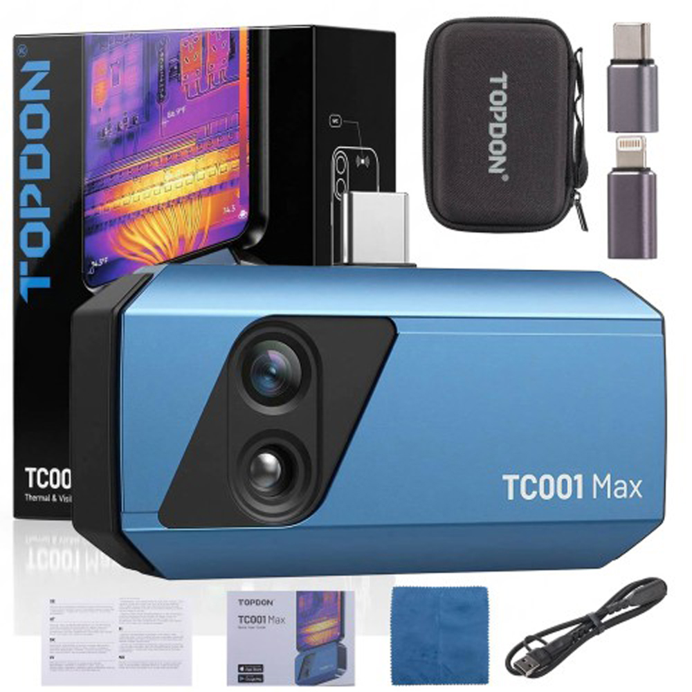 كاميرا التصوير الحراري ثنائية  - مراجعة Topdon Tc001 Thermal Camera وسعره